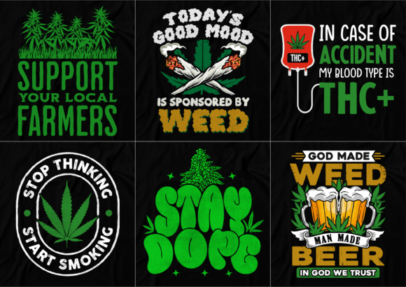 420 Cannabis T-Shirt Designs: A Seller’s Review of Bundle V-3