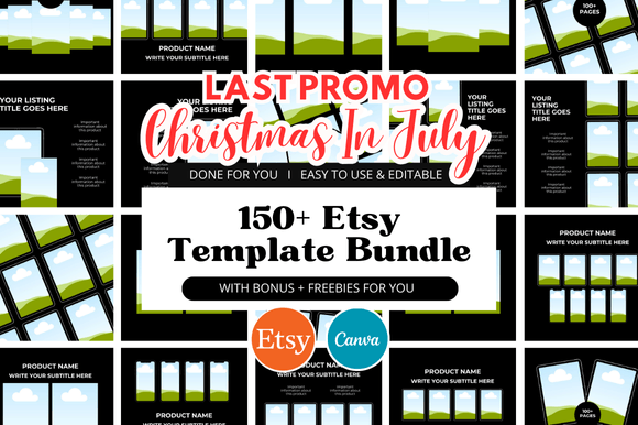 Black Friday Etsy Template Bundles: Pro Shop Graphics