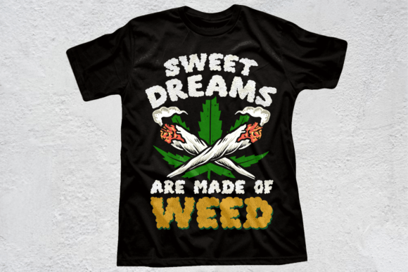 Cannabis T-shirt Design: Stoner Aesthetic for T-Shirt Designs