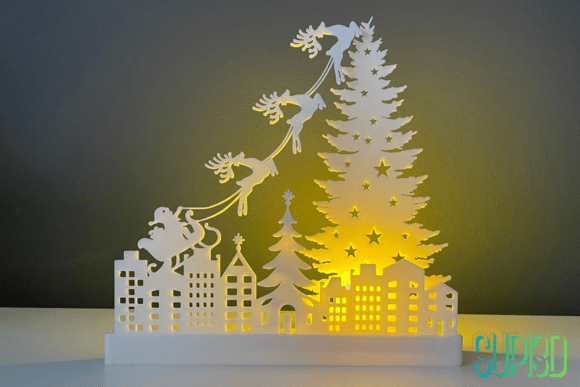 Christmas City Lights Reindeer Stand for Home Decor