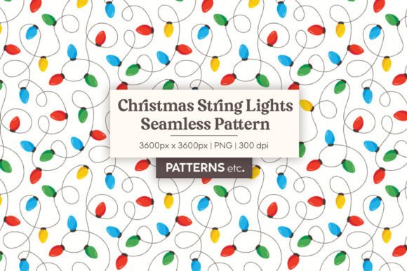 Christmas String Lights Seamless Patterns Review