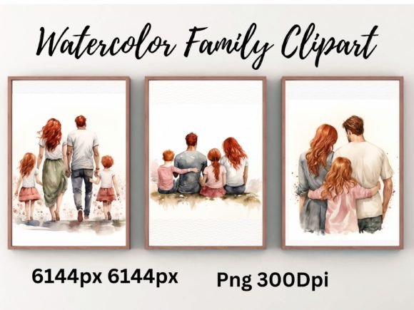 Cute Family PNG Clipart Sublimation for Crafts