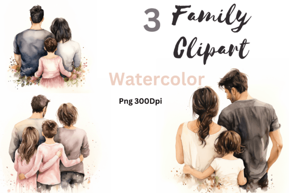 Family Clipart Bundle Sublimation for Crafts