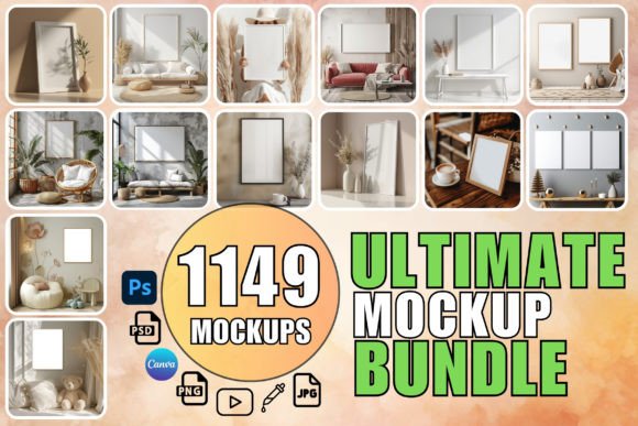 Frame Mockup Bundle: Elevate Product Mockups