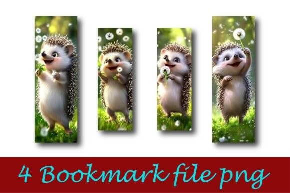 Hedgehog BookMark Design Template for Crafts