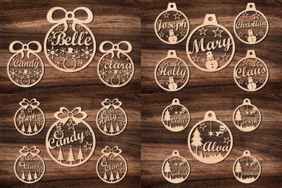 Laser Cut Name Christmas Ornament Set: Winter Amp Review