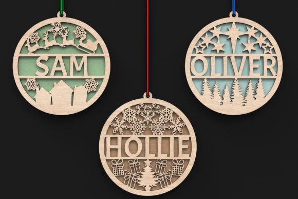 Laser Cut Personalized Christmas Baubles: Ornaments for Branding