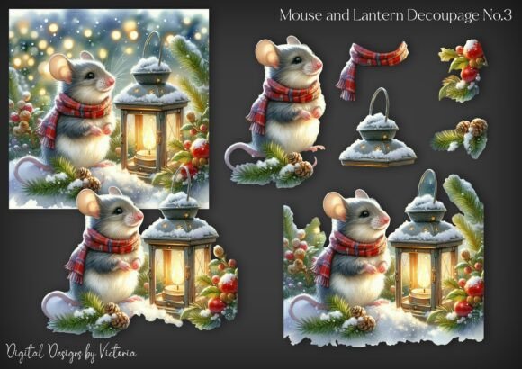 Mouse and Lantern Decoupage No.3: A Crafts Review
