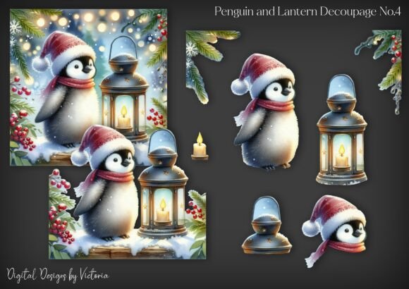 Penguin and Lantern Decoupage No.4: A Designer’s Review