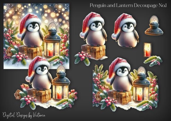 Penguin & Lantern Decoupage: A Crafts Review