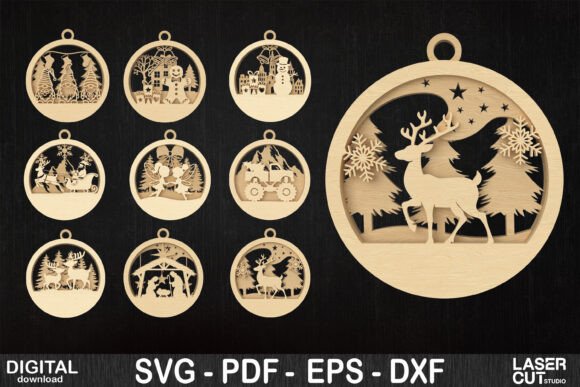 Review: Christmas Laser Cut Ornaments Bundle for Winter Amp