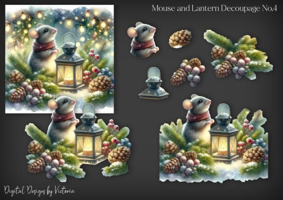 Reviewing Mouse and Lantern Decoupage No.4 for Real Projects