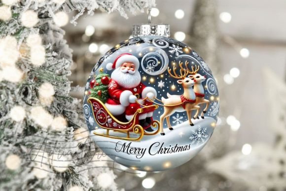Santa Sleigh Ornament: Crafts & Branding