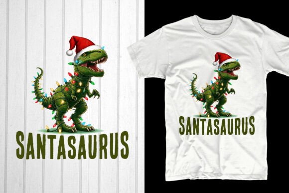 SantaSaurus: A Festive T-Shirt Designs Asset Review