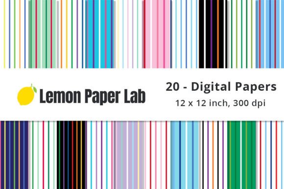 Striped Digital Paper for the Holidays Patterns