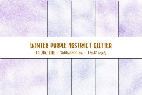 Winter Purple Abstract Glitter Backgrounds Review